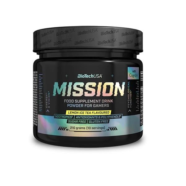 Энергетик BioTechUSA Mission 210 g /10 servings/ Ice Tea Lemon