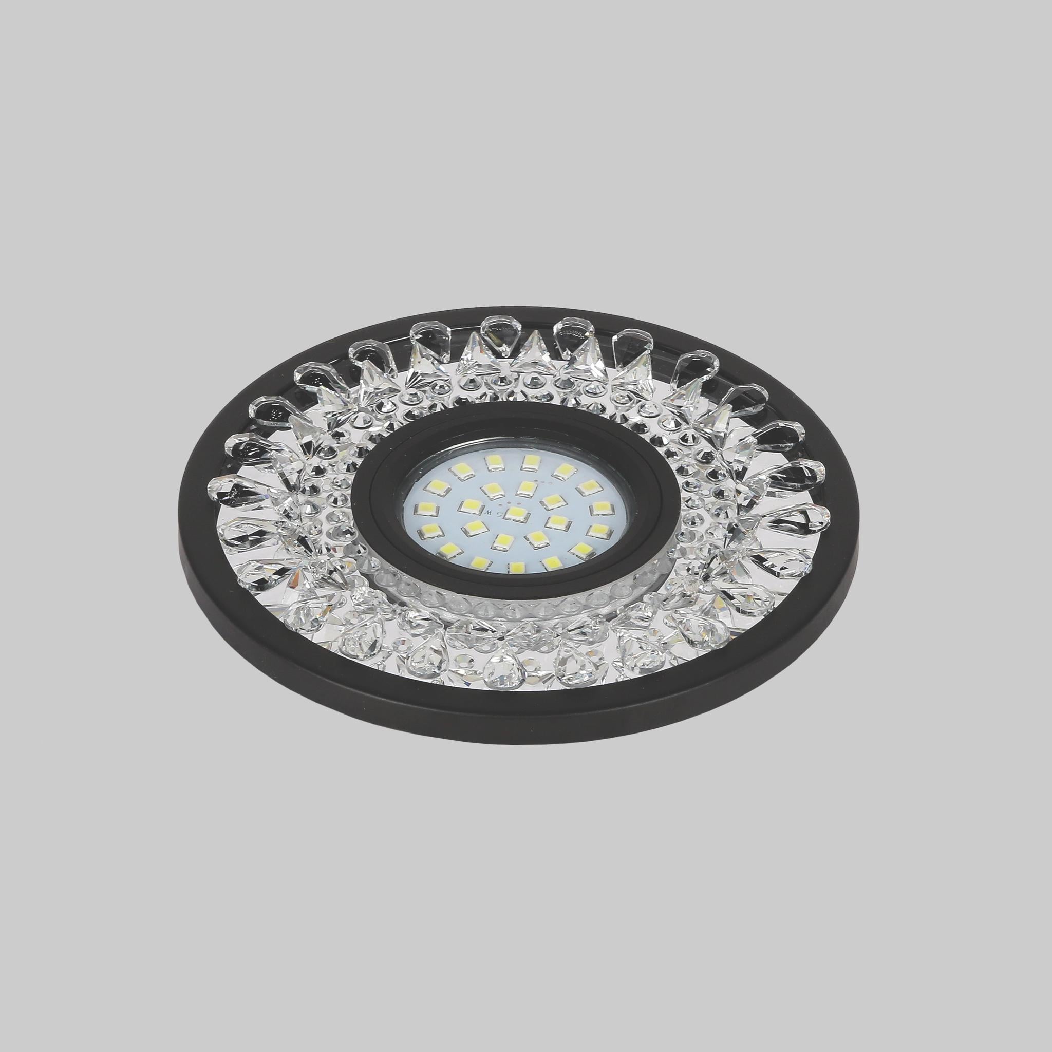 Светильник Tracery светодиодный круглый Черный