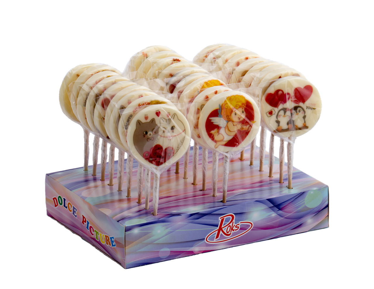 Леденцы Roks Валентинка дисплей 50 г 27 шт. (1В)