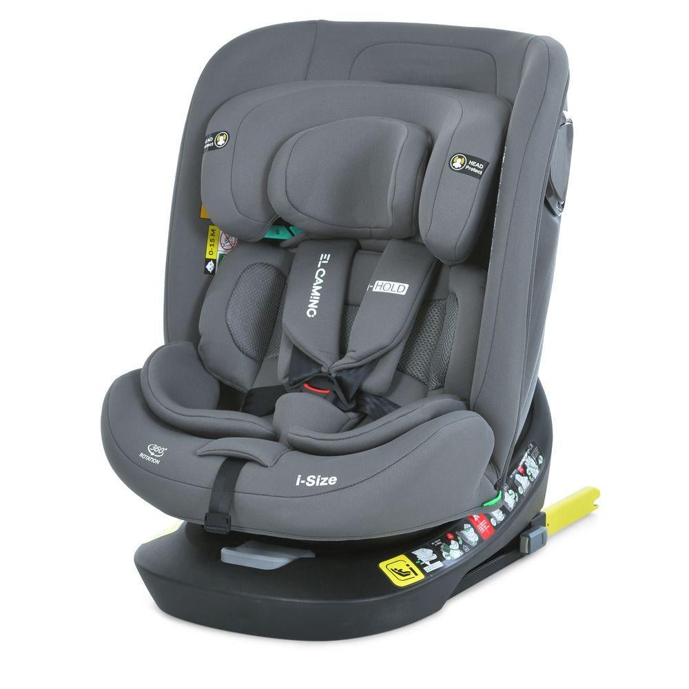 Автокресло от рождения El Camino ME 1188 i-HOLD i-SIZE R129 с поворотом на 360° до 150 см Shadow Gray (2763045294)
