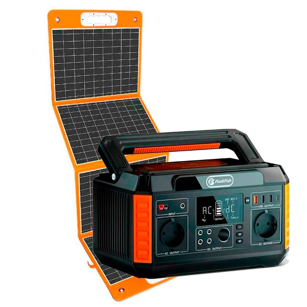ᐉ Генератор солнечный Flashfish P60 + TSP18 V 100 W мини электростанция ...