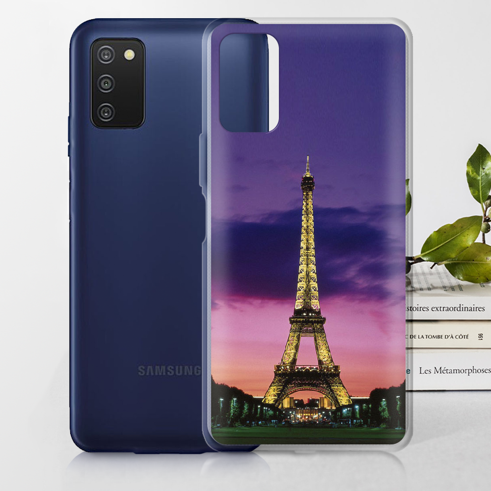 Чохол BoxFace Samsung Galaxy A03s (A037) Опівночі в Парижі Прозорий силікон (43255-up964-43255) - фото 2