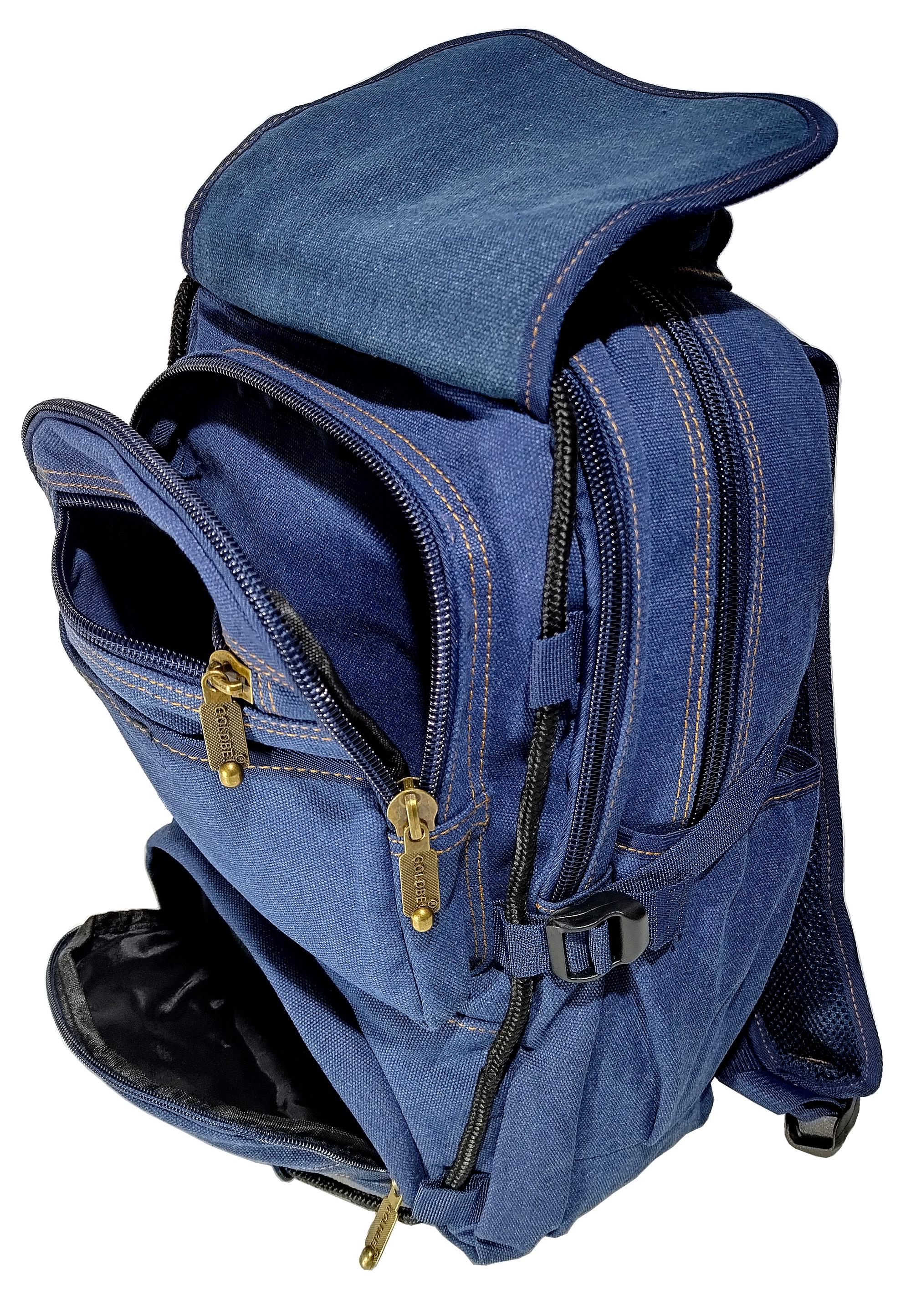 Рюкзак джинсовий Gold Be 98208 22 л Синій - фото 3 Рюкзак джинсовий Gold Be 98208 22 л Синій - фото 3