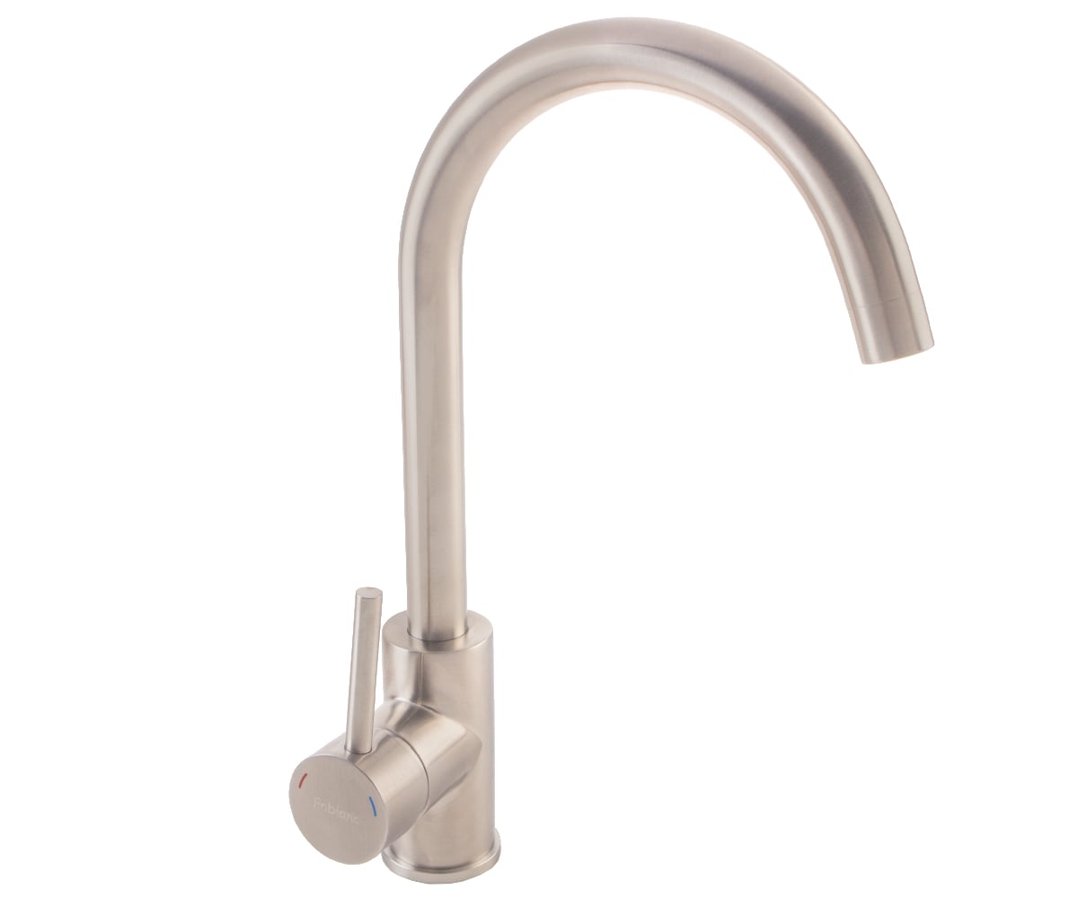 Смеситель для кухни Fabiano FKM 41 S / Steel нержавеющая таль (0005)