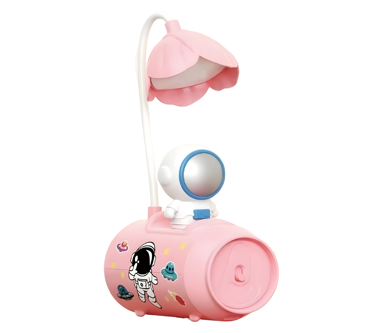 Настольная лампа Космонавт баночка Розовый (348F) - фото 1 Настольная лампа Космонавт баночка Розовый (348F) - фото 1