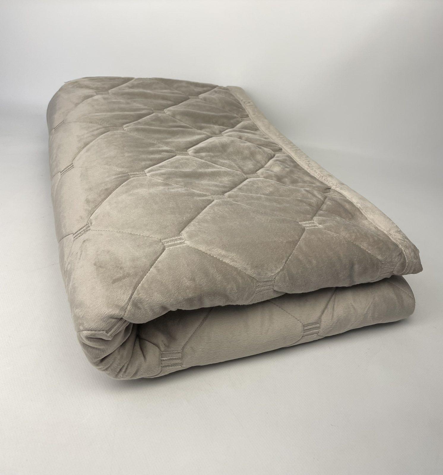 Покрывало велюровое AN 3-30 160x210 см Бежевый (CN37630)