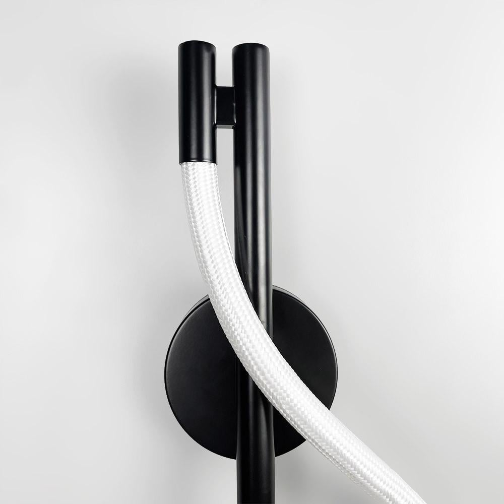 Бра із обплетеним неоном 40 см Чорний (W 203/400 BK) - фото 4 Бра із обплетеним неоном 40 см Чорний (W 203/400 BK) - фото 4