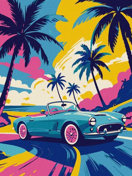 Картина по номерам Ideyka Неоновый драйв 30х40 см (Id-KHO2776) Картина по номерам Ideyka Неоновый драйв 30х40 см (Id-KHO2776)