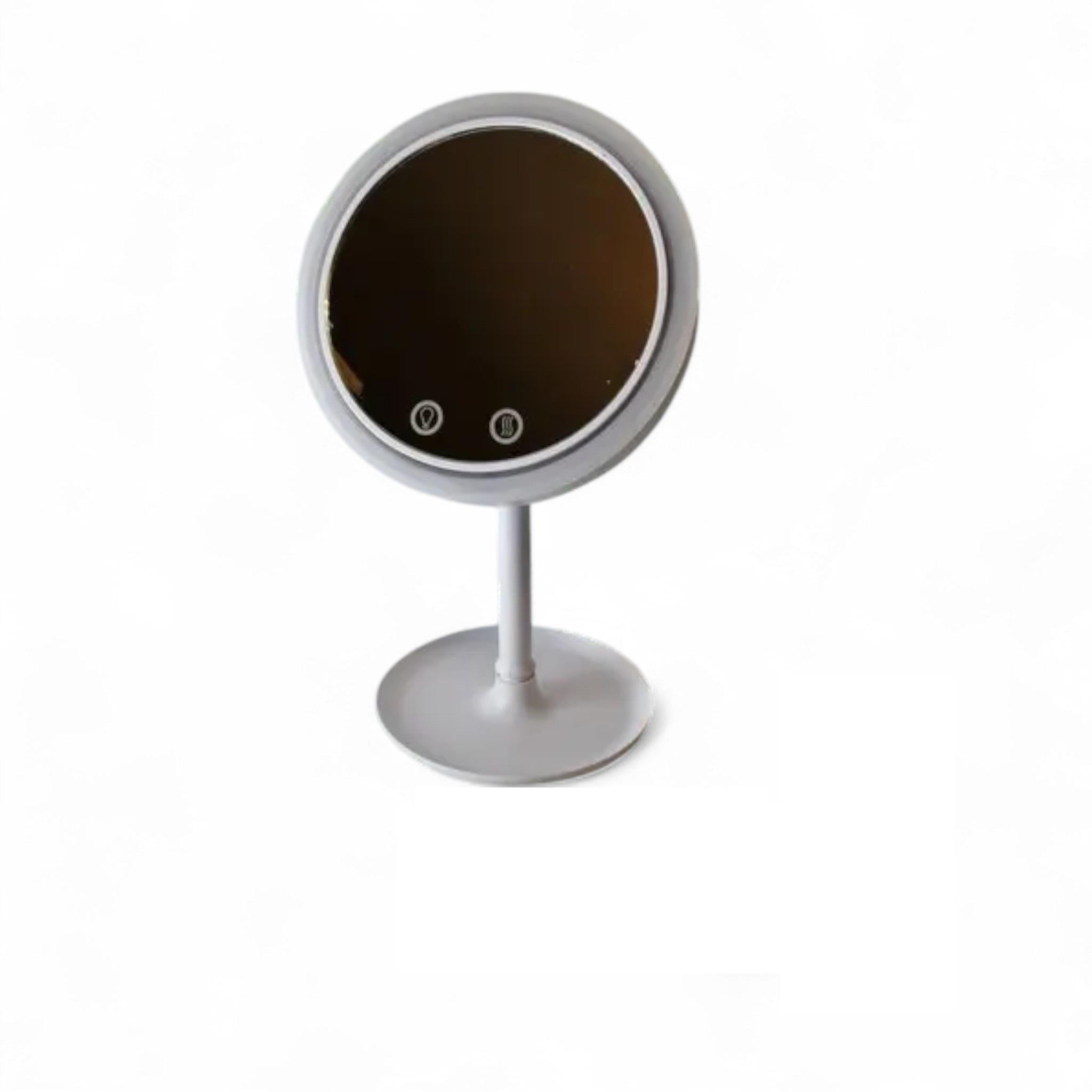 Дзеркало косметичне Item LMR-4488 з LED-підсвічуванням вбудованим вентилятором та сенсорним екраном White (P_LMR-4488White)