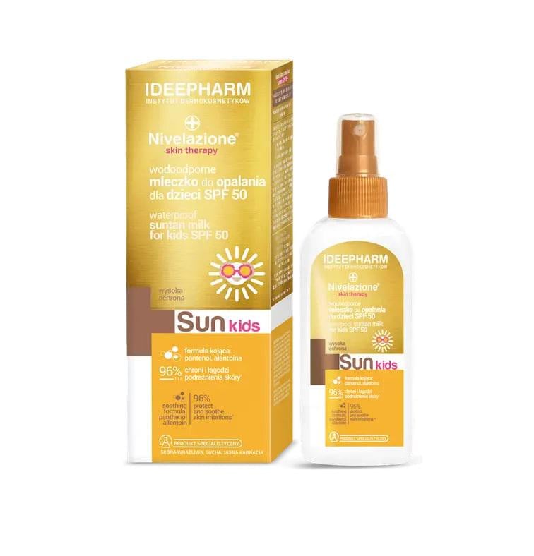 Дитяче молочко для засмаги Nivelazione Skin Therapy Sun Farmona SPF 50 водостійке 150 мл (5902082210641)