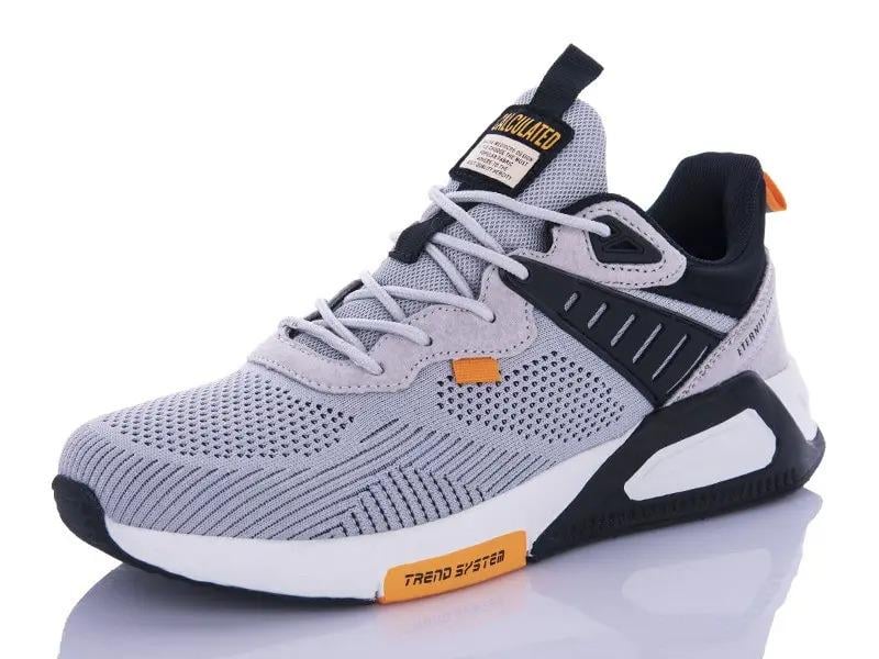 Кросівки чоловічі BAAS 2051 демісезонні текстильні р. 41 Світло-сірий