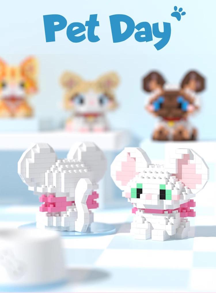 Конструктор из мини-блоков Набор Кошечки Котики Pet Day на 2223 детали 9 шт. - фото 5 Конструктор из мини-блоков Набор Кошечки Котики Pet Day на 2223 детали 9 шт. - фото 5