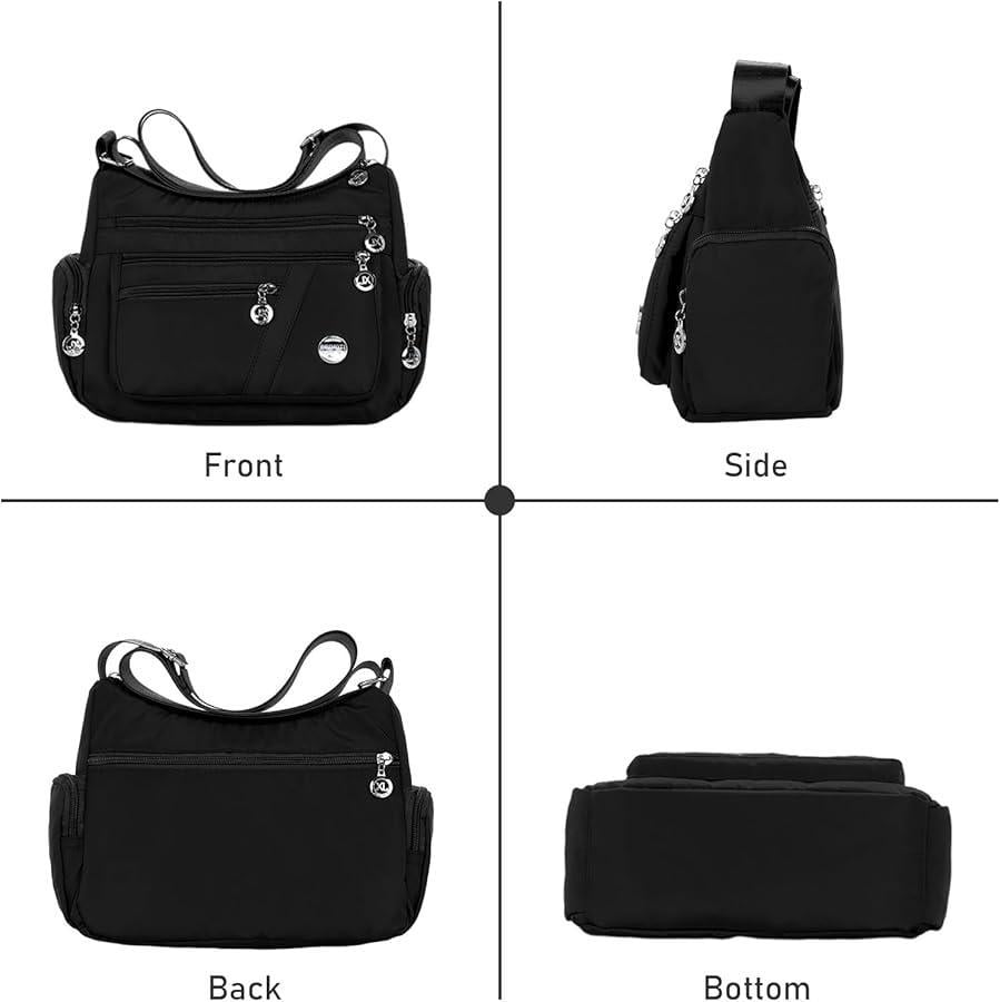 Женская сумка через плечо водонепроницаемая Черный (2462600801) - фото 5