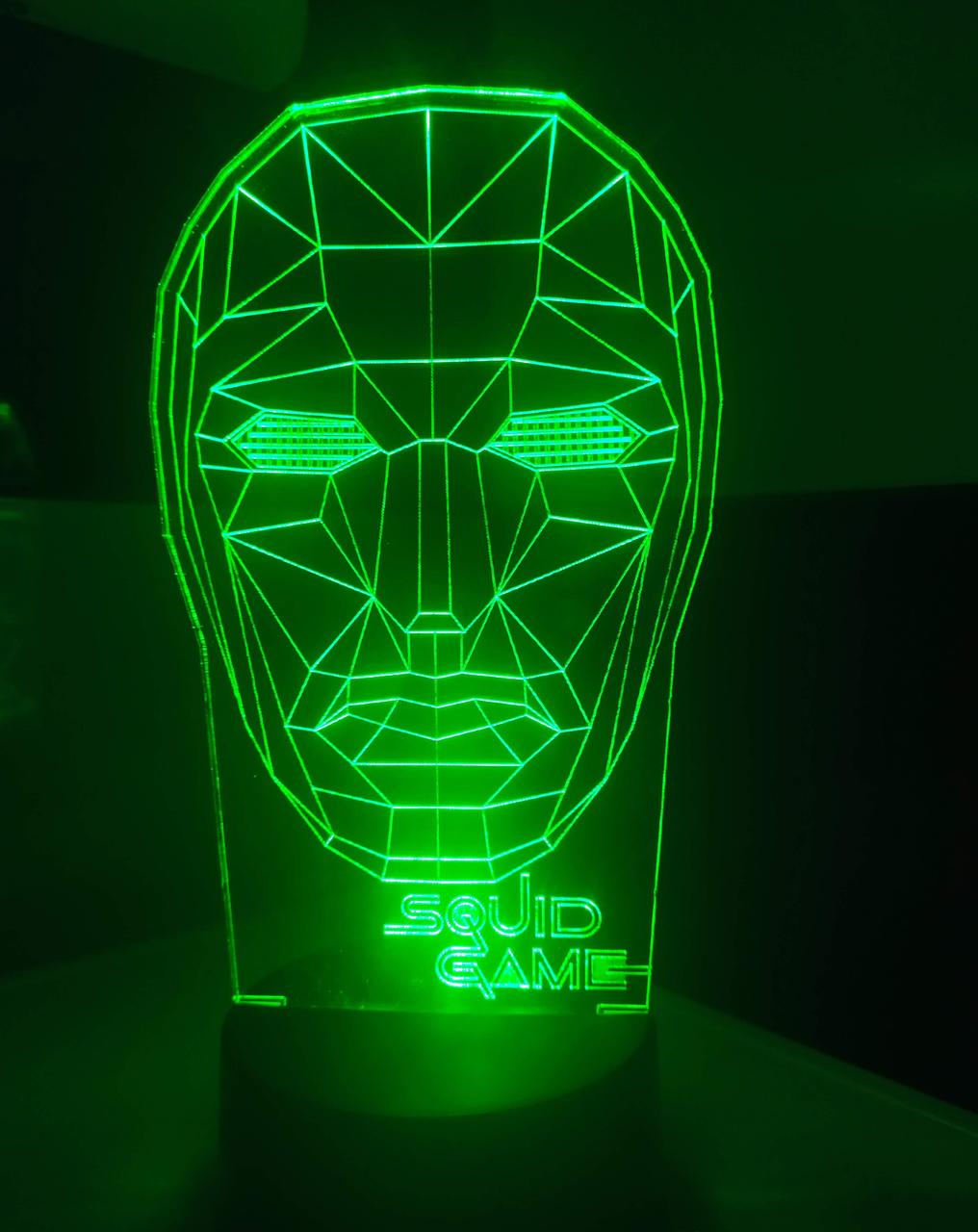 3D-ночник Фронтмен Игра в кальмара несколько подсветок/на батарейках/220V (1503066488) 3D-ночник Фронтмен Игра в кальмара несколько подсветок/на батарейках/220V (1503066488)
