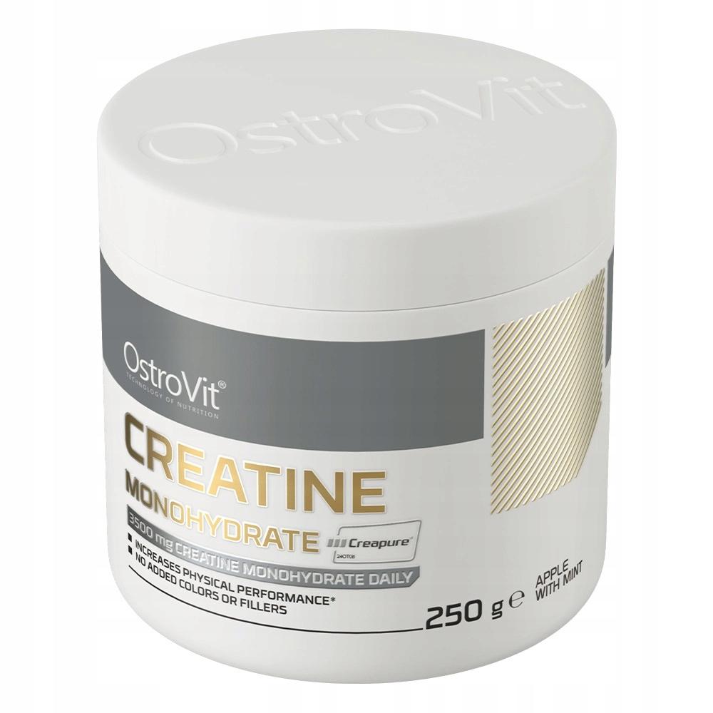 Креатин моногидрат Ostrovit Creatine Monohydrate Creapure Apple with mint 250 г - фото 4