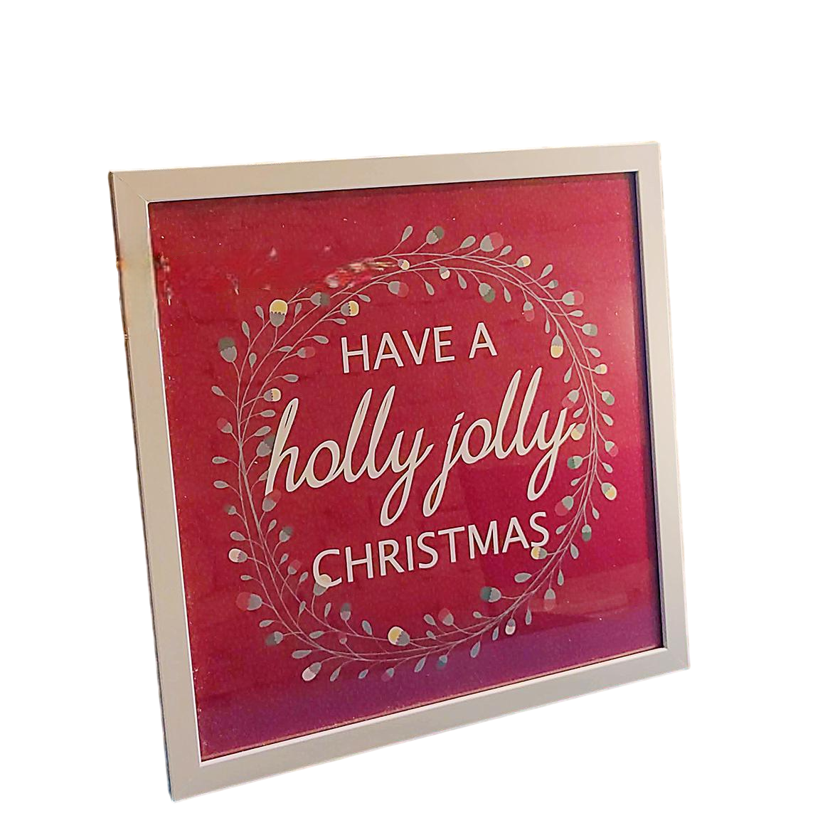 Постер в рамці Have a holly jolly Christmas 30х30 см (WKMT_21NG006_WH)