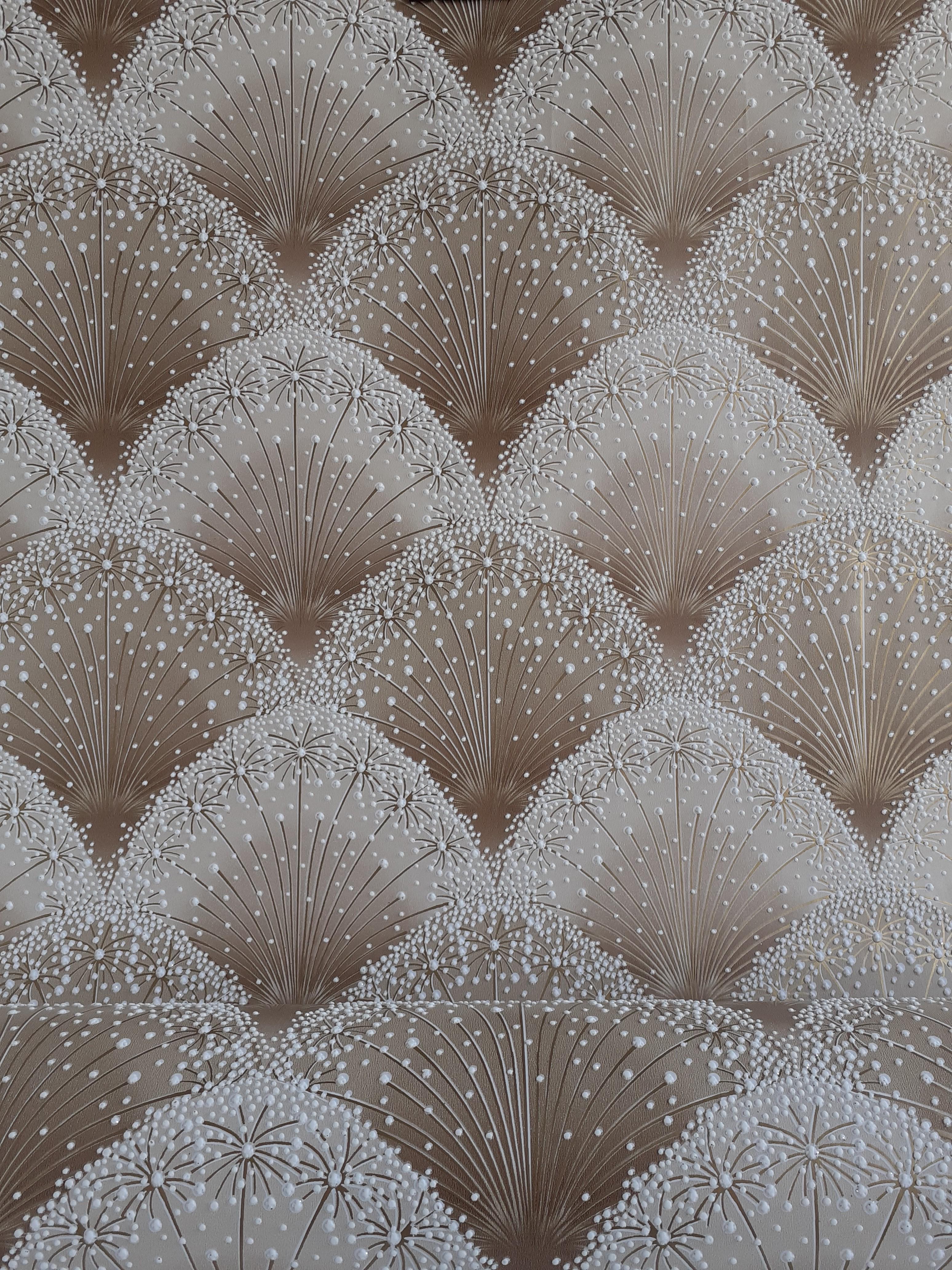 Обои бумажные акриловые V.I.P. Континент Талли Светло-бежевый (30212 G) - фото 7