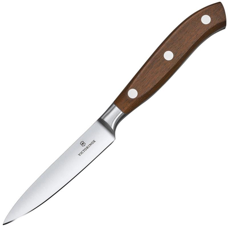 Кухонный нож Victorinox Grand Maitre Wood Kitchen с деревянной ручкой 10 см (58-79-Vx77200.10G) Кухонный нож Victorinox Grand Maitre Wood Kitchen с деревянной ручкой 10 см (58-79-Vx77200.10G)