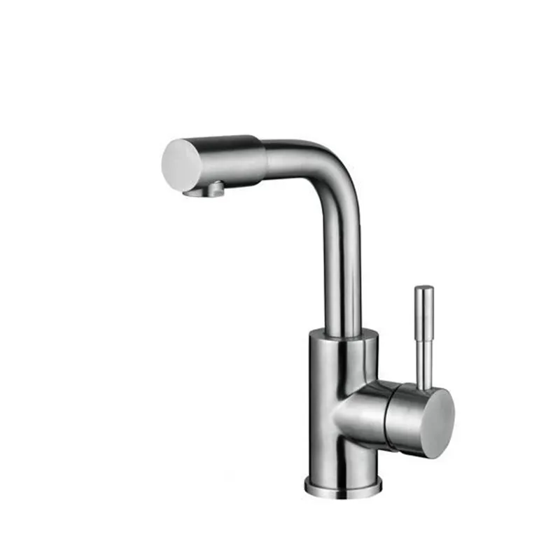 Змішувач для умивальника Zerix SUS-001-D з нержавіючої сталі SUS304 (ZX4881)