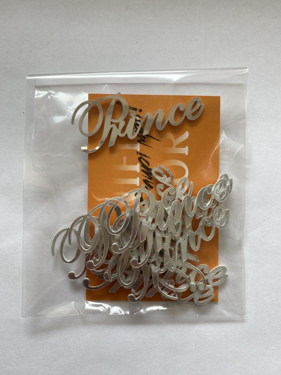 Набор декораций из зеркального пластика Manific Decor Prince 5,5х2 см 10 шт. Серебрянный (5.201.02) - фото 2