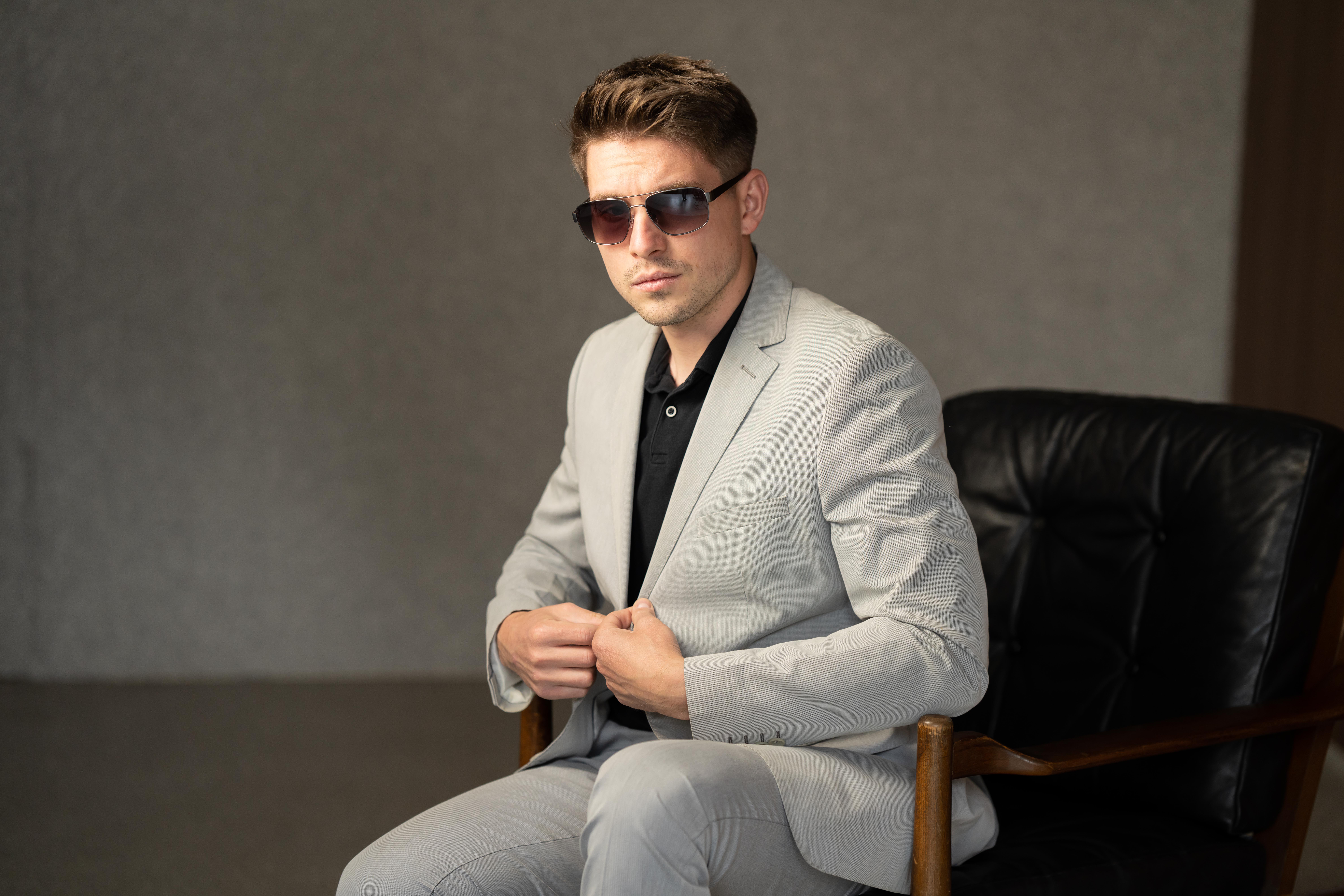 Сонцезахисні окуляри чоловічі MEGAPOLIS 86 Grey (11692813) - фото 6