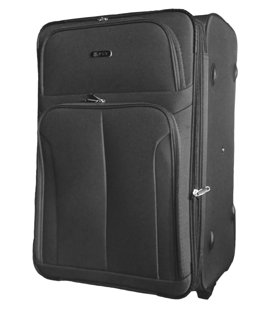 Чемодан тканевый FLY 8303 большой 2 колеса Серый (Ft00043)