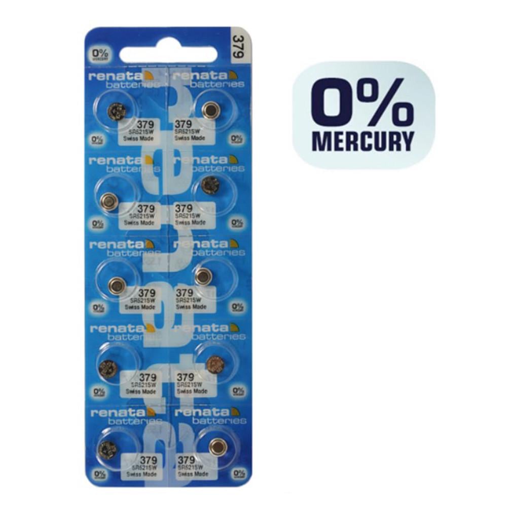 Батарейка годинникова Renata 1 шт. R379 Silver Oxide (SR521SW) - фото 3 Батарейка годинникова Renata 1 шт. R379 Silver Oxide (SR521SW) - фото 3