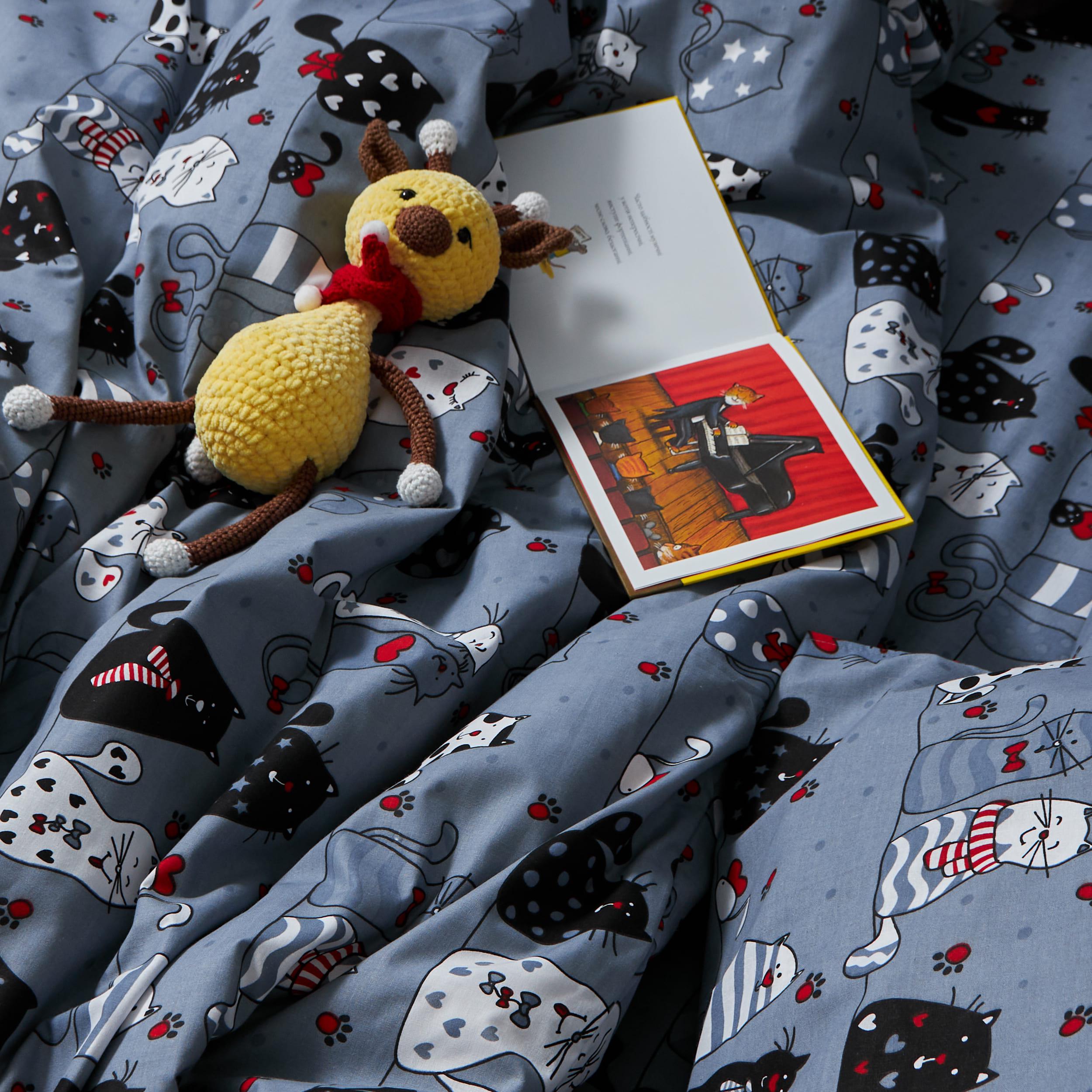 Набір наволочок Moon&Star Бязь Gold Люкс 50х70 см 2 шт. Feline Fun (MS-840000843) - фото 5