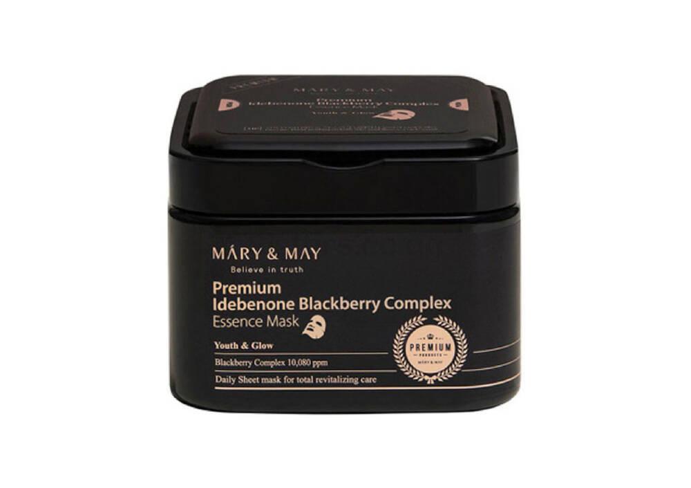 Тканевая маска с идебеноном и ежевичным комплексом Mary&May Premium Idebenon Blackberry Complex Essence Mask 20 шт.