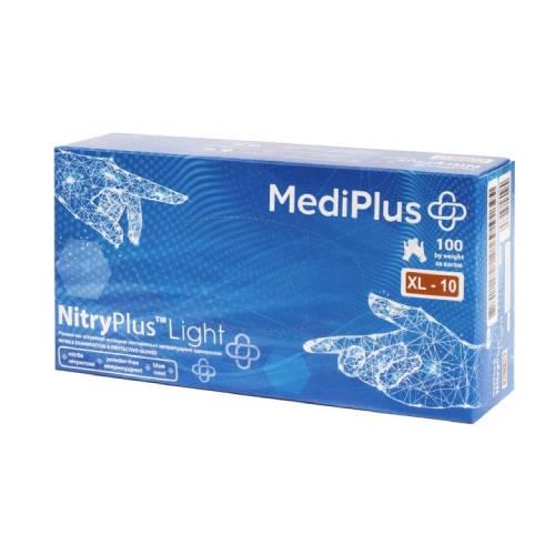 Рукавички нітрилові MediPlus BlackyPlus Light XL 100 шт. Синій (703202)