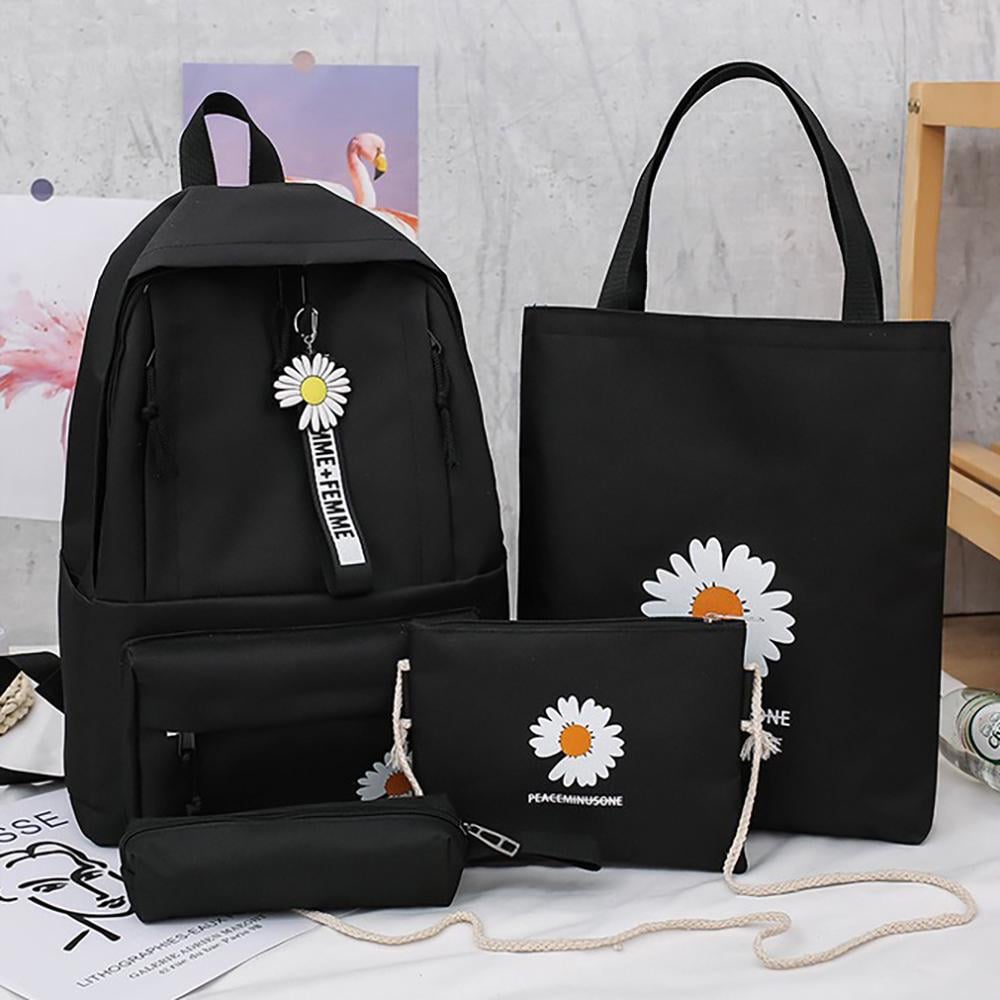 Школьный рюкзак для девочки Ромашка HOMME+FEMME 4в1 5-11 класс Черный (27667941) - фото 1 Школьный рюкзак для девочки Ромашка HOMME+FEMME 4в1 5-11 класс Черный (27667941) - фото 1