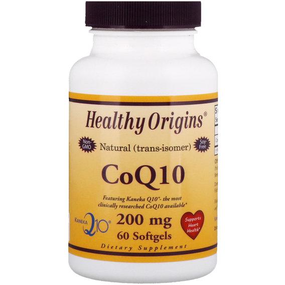 Коензим Healthy Origins CoQ10 200 мг 60 Softgels (HO35048)