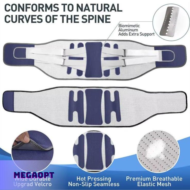 Пояс для спины self-heating back brace product при болях в пояснице - фото 3