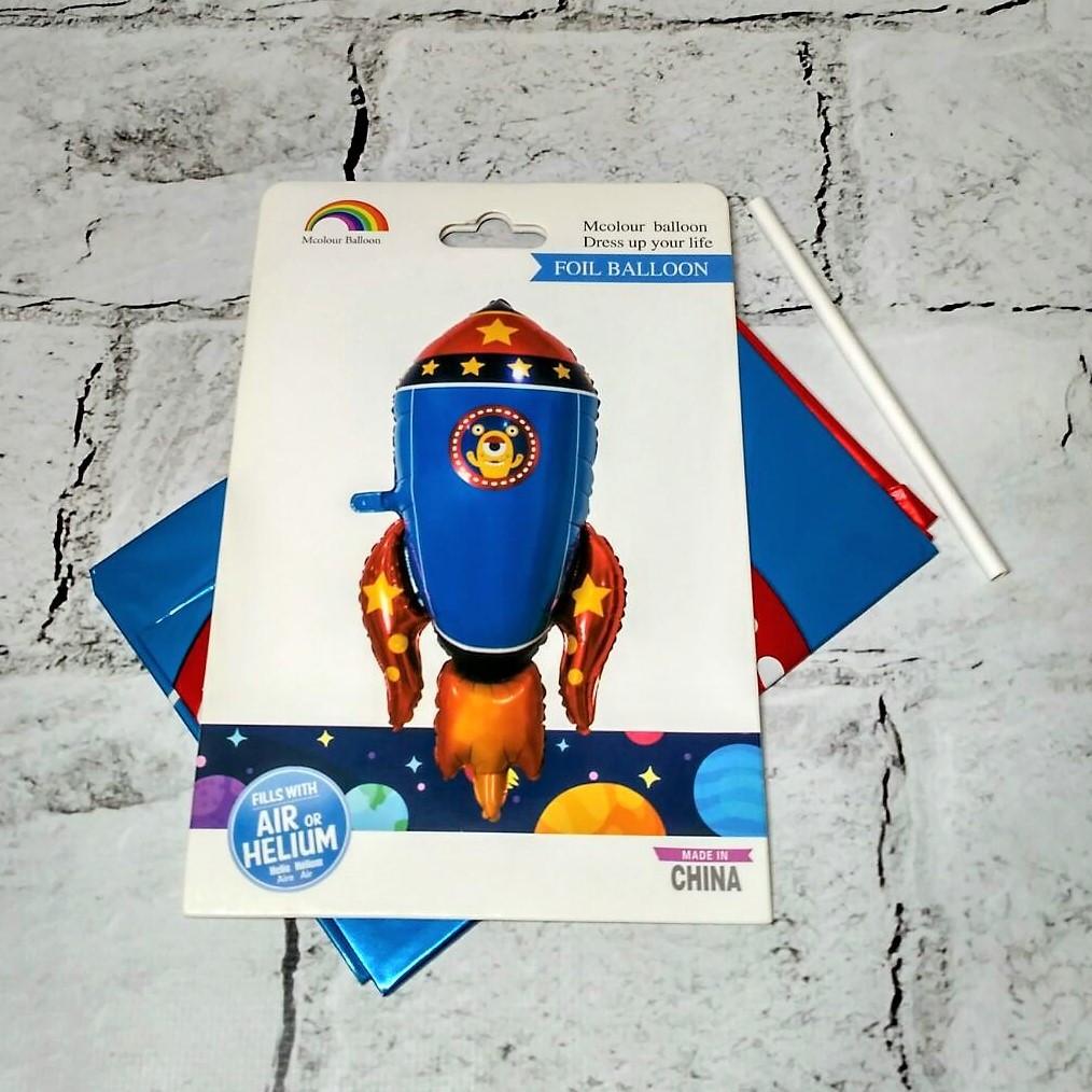 Воздушый шар фигура Ракета 100х65 см (5-71692)