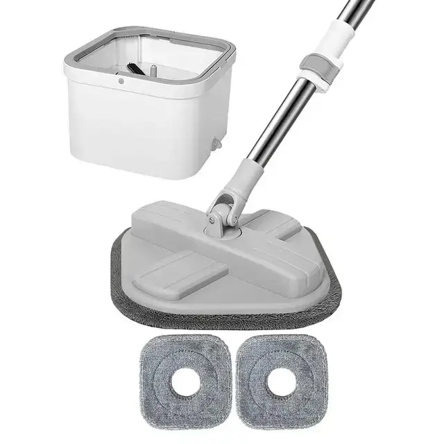 Комплект швабра с ведром и отжимом Mop with bucket K10 135х25х25 см Белый (opt-14987)