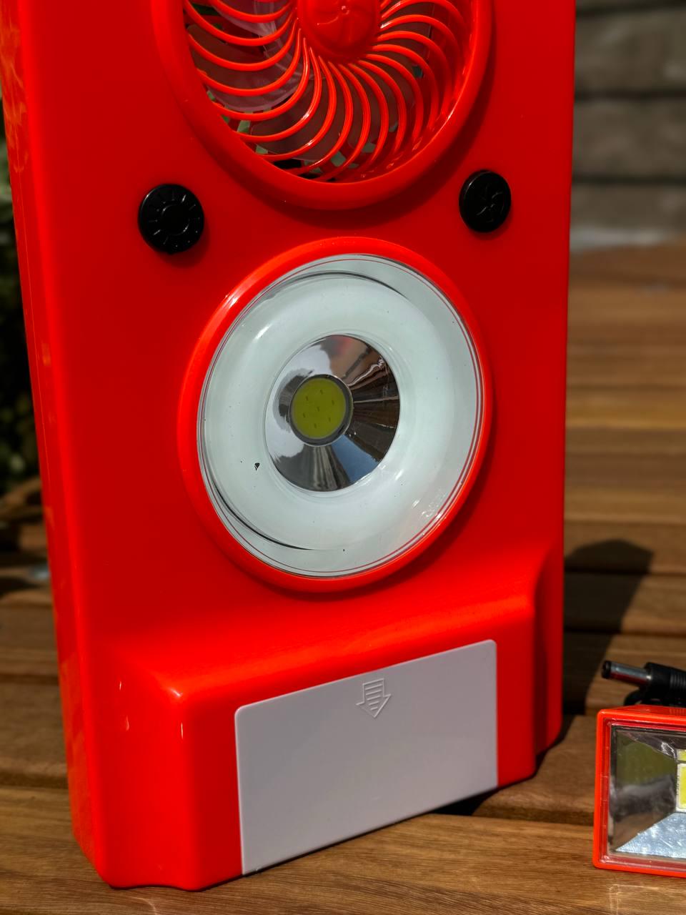 Ліхтар-лампа з вентилятором на сонячній батареї LED Solar light HJ-088 2400 MAH - фото 2