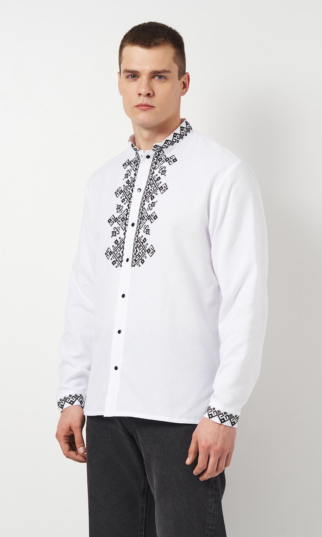 Вишиванка чоловіча Вишиваночка р. 44 Білий (3146-5)