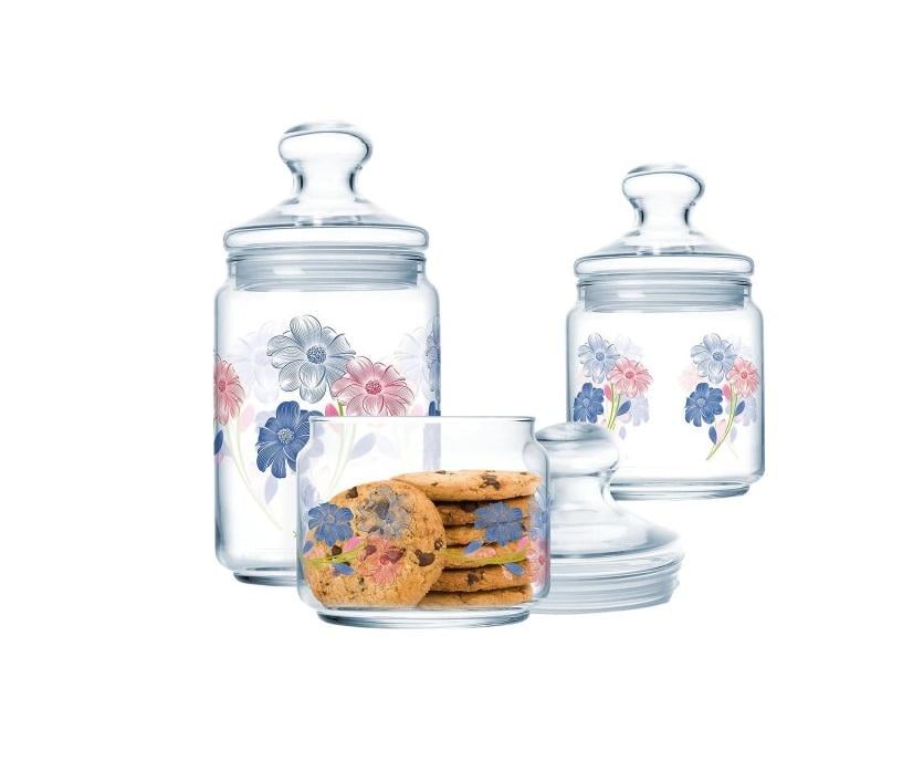 Банки для зберігання Luminarc CLUB Chaira 0,5/0,75/1 л 3 шт.