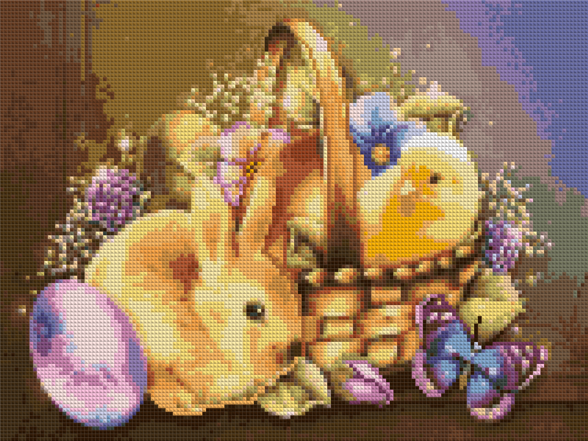 Набір алмазної мозаїки Великодній кролик 30х40 см (AS 34130) - фото 2 Набір алмазної мозаїки Великодній кролик 30х40 см (AS 34130) - фото 2