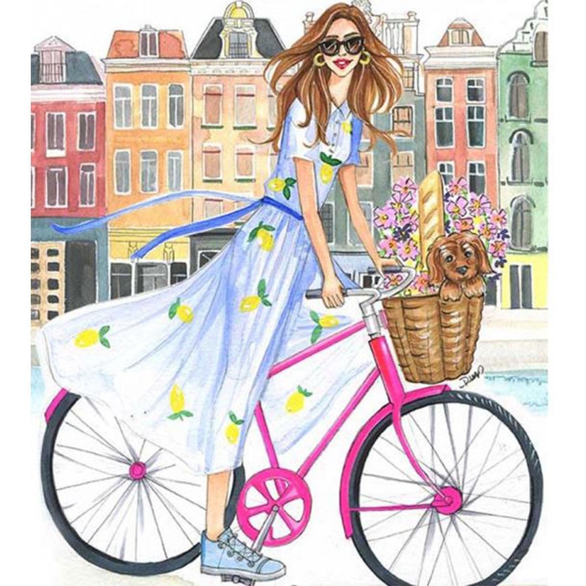 Алмазная мозаика Santi Велопрогулка 30х40 см (954145)