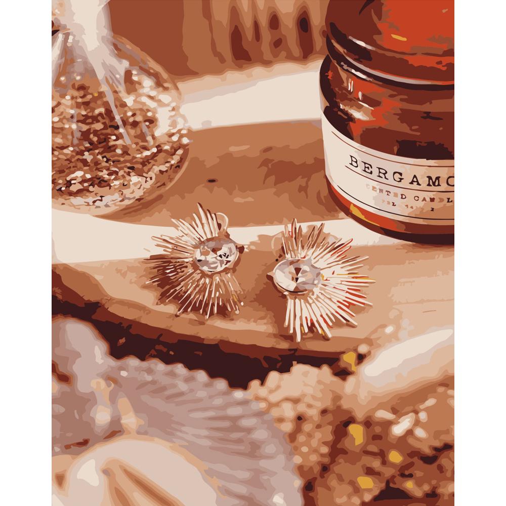 Картина по номерам Strateg Премиум Натюрморт со свечой 40х50 см (DY080)