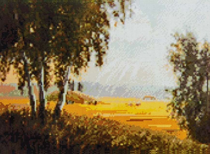 Алмазная мозаика Strateg Утро на лужайке 40х50 см (FA40190)