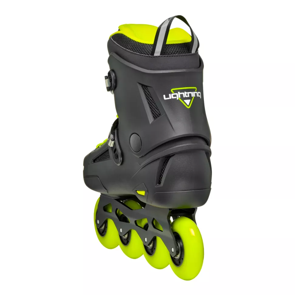 Ролики фрискейт Rollerblade LIGHTNING р. 47-47,5 Black/Lime (24430232) - фото 3