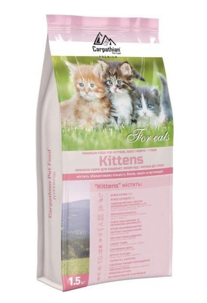 Корм сухий Carpathian Pet Food Kittens для кошенят 1,5 кг