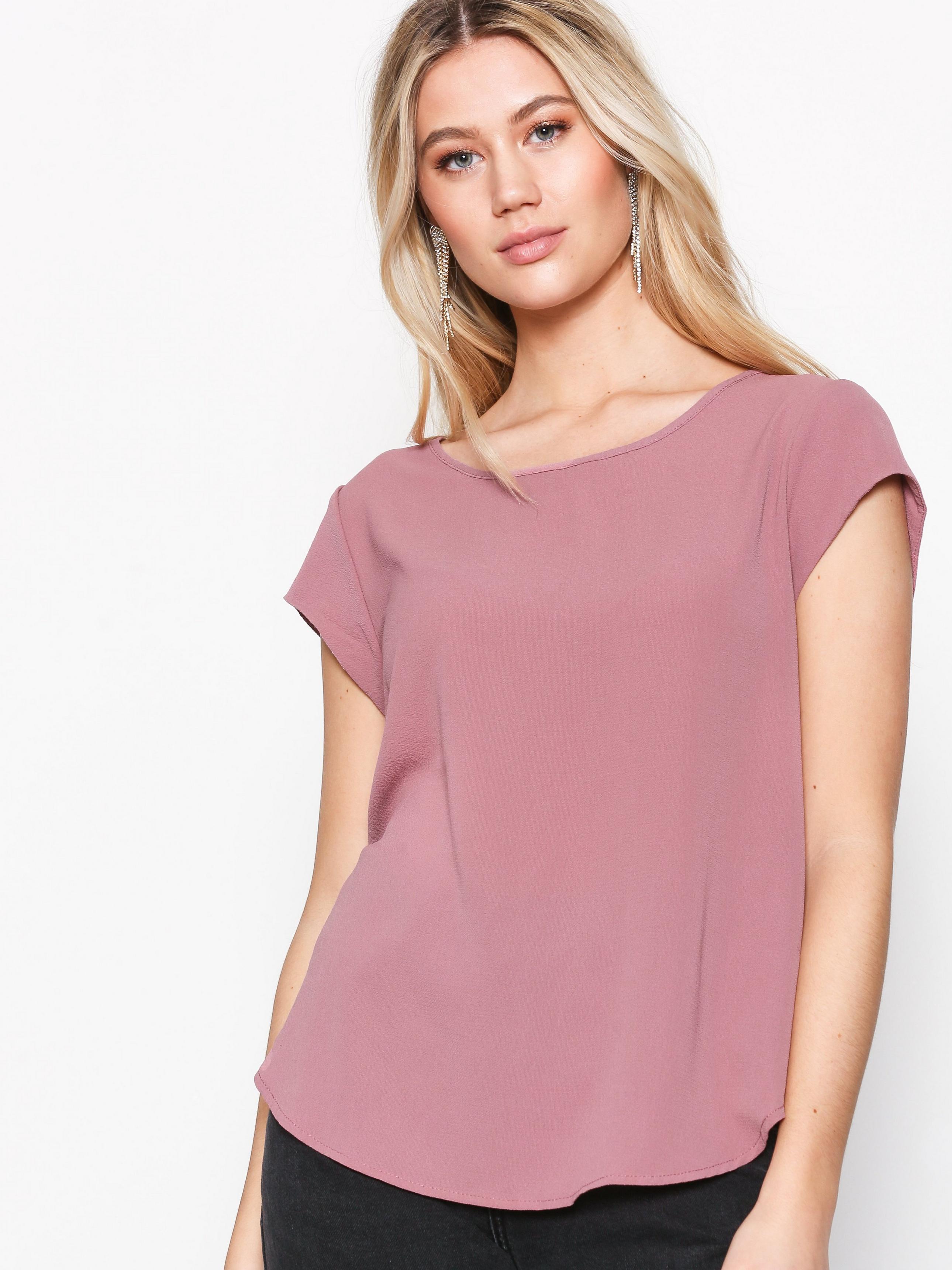 Блуза женская с молнией Only 11182 L Пыльная роза (46)