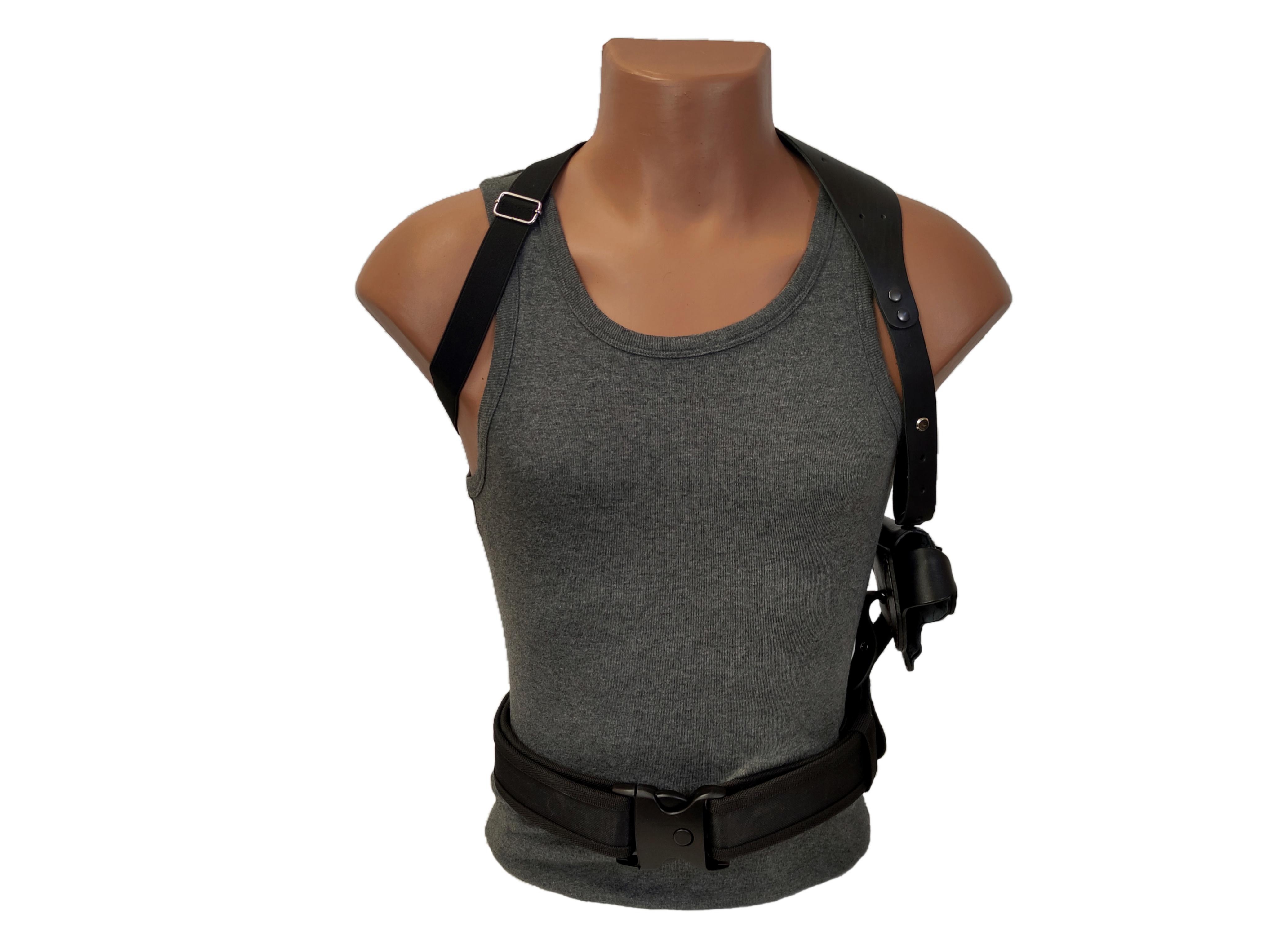 Кобура оперативная для револьвера 3" формованная кожаная со скобой Черный (23351) - фото 3 Кобура оперативная для револьвера 3" формованная кожаная со скобой Черный (23351) - фото 3