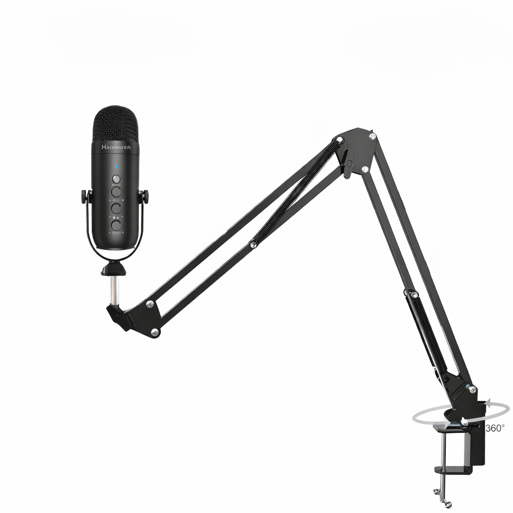 Мікрофон конденсаторний HAOMUREN USB Supercardioid Boom Arm Mute Button Plug&Pla (2874837391)