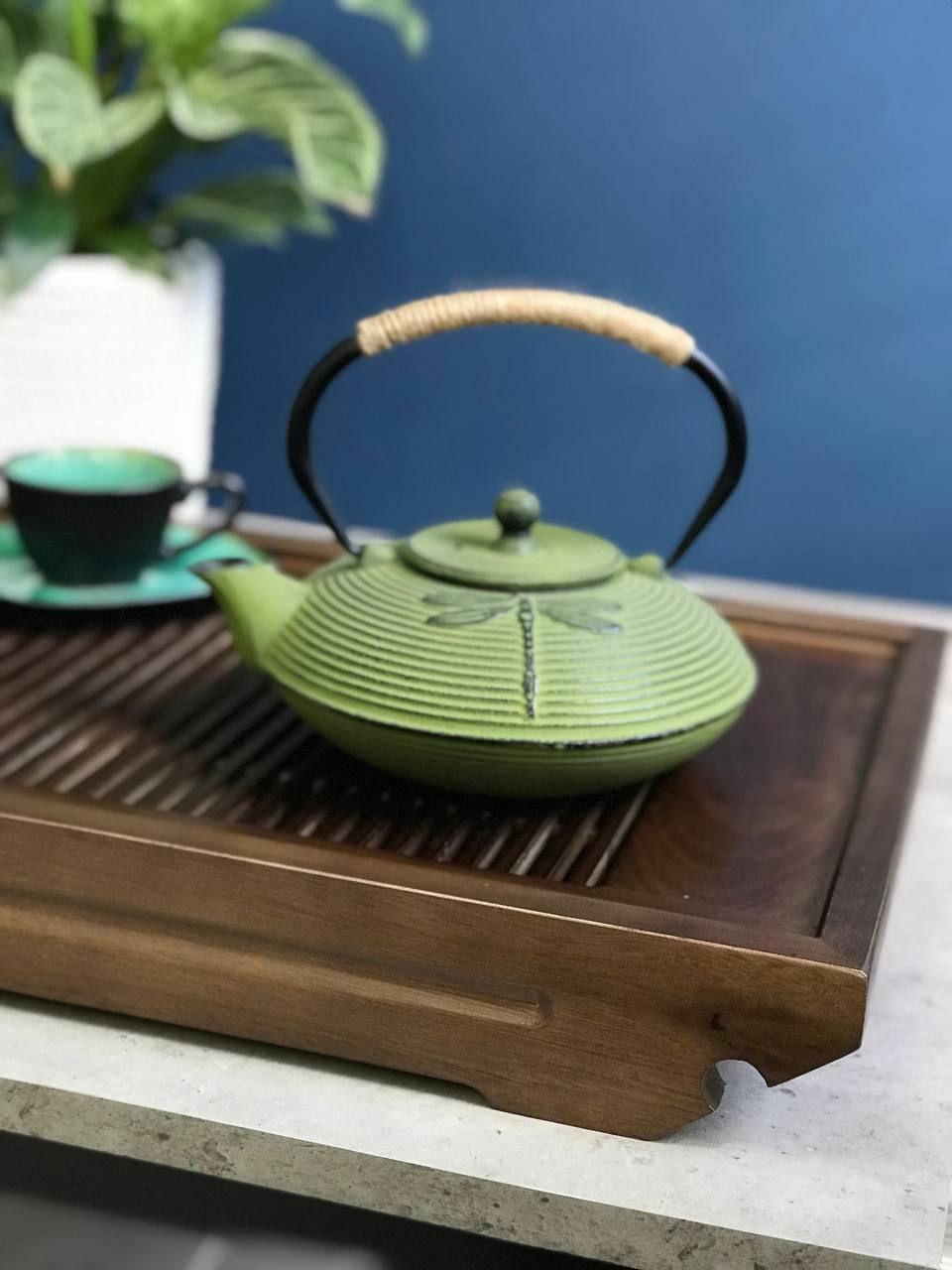 Таця-чабань для чайної церемонії Тайбей дерев'яна 56х33х6 см (OS-T0522) - фото 2