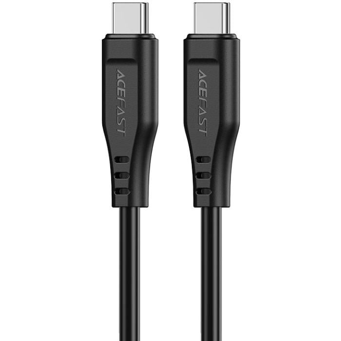 Кабель Acefast C3-03 USB 2.0 Type-C to Type-C 3A TPE 1,2 м Black (6974316280842) Кабель Acefast C3-03 USB 2.0 Type-C to Type-C 3A TPE 1,2 м Black (6974316280842)