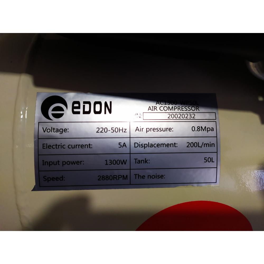 Компрессор воздушный Edon AC 1300-WP50L (11519032) - фото 2 Компрессор воздушный Edon AC 1300-WP50L (11519032) - фото 2